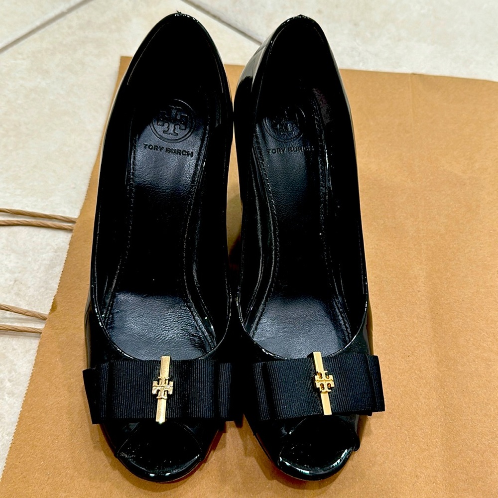 Tory Burch - Black Wedges size 7M